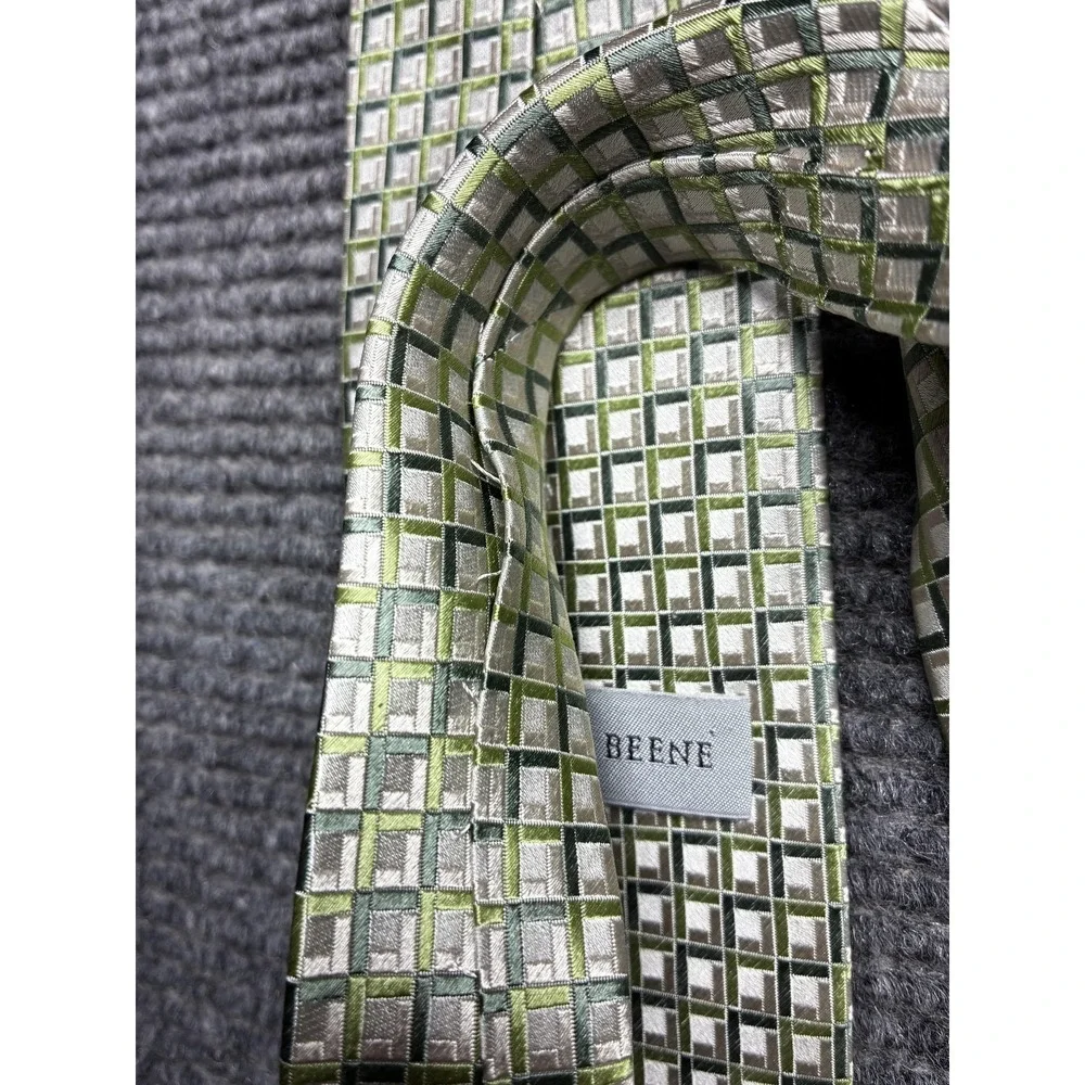 Geoffrey Beene 100% Silk Tie Mens One Size Multicolor Geometric Necktie Set Of 4